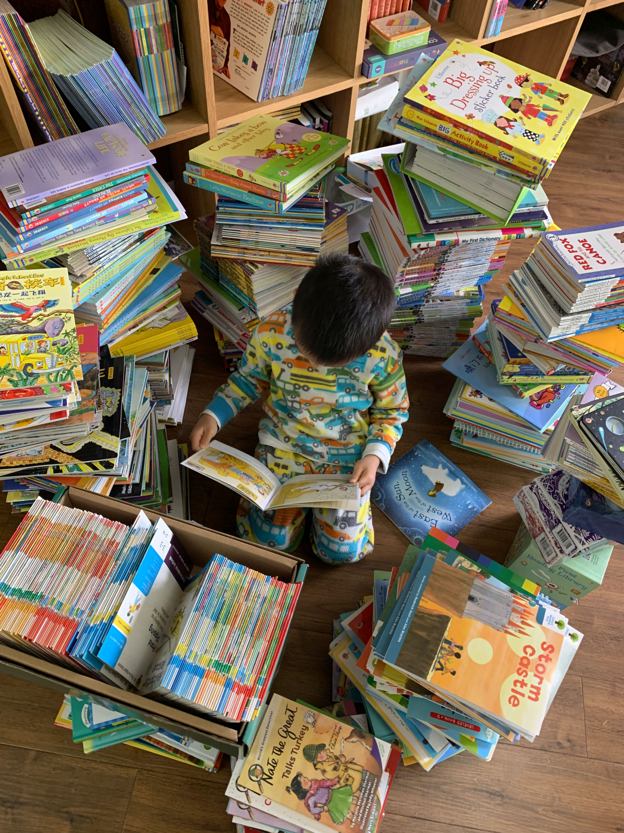 David with his books